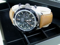 OMEGA Style - 22/18mm Genuine Bull Leather Strap (2 colors)